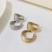 Zinc Alloy Hoop Earring, Brass, fashion jewelry 