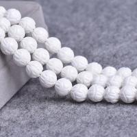 Perles en coquillage blanc naturel, coquille blanche, Rond, Oindre, DIY & sculpté & normes différentes pour le choix, violet, Vendu par brin