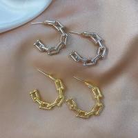 Zinc Alloy Hoop Earring, fashion jewelry 