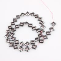 Nicht magnetische Hämatit Perlen, Non- magnetische Hämatit, Quadrat, plattiert, DIY, 11mm, 39PCs/Strang, verkauft von Strang