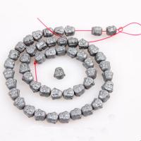 Nicht magnetische Hämatit Perlen, Non- magnetische Hämatit, Buddha, plattiert, DIY, 8mm, 49PCs/Tasche, verkauft von Tasche