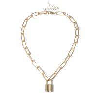 Zinc Alloy Necklace, with 2.7 inch extender chain, plated, for woman 26mm Approx 16.4 Inch 