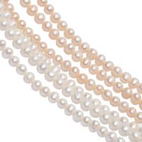 Round Cultured Freshwater Pearl Beads, polished, DIY 5-6mm 