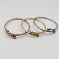 Stainless Steel Bangle, plated, Adjustable & Unisex [