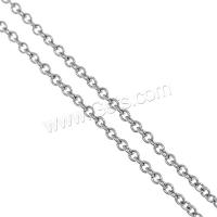 Stainless Steel Oval Chain, original color 