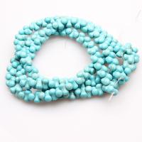 Synthetic Turquoise Beads, Synthetic Blue Turquoise, polished, DIY, dark green 