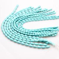 Synthetic Turquoise Beads, Synthetic Blue Turquoise, Teardrop, polished, DIY dark green 