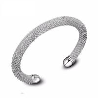 Messing Manschette Armband, plattiert, Modeschmuck, keine, verkauft von Strang