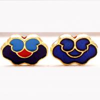 Cloisonne Beads, Zinc Alloy, with enamel, fashion jewelry & DIY 