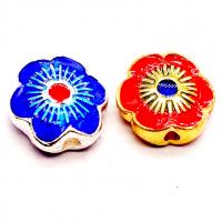 Cloisonne Beads, Zinc Alloy, with enamel, fashion jewelry & DIY 12mm 