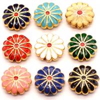 Cloisonne Beads, Zinc Alloy, with enamel, fashion jewelry & DIY 18mm 