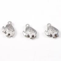 Pendentifs en acier inoxydable, éléphant, DIY Environ 1.9mm Vendu par lot