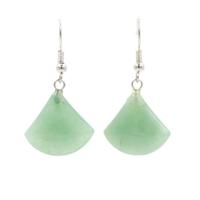 Gemstone Drop Earring, with Zinc Alloy, fashion jewelry 40mmuff0c 