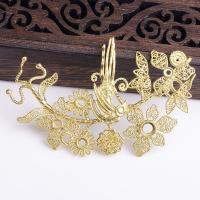 Brass Hair Accessories DIY Findings, plated 