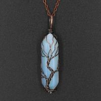 Gemstone Pendantifs en laiton, avec Pierre naturelle, bijoux de mode & unisexe, plus de couleurs à choisir Vendu par PC