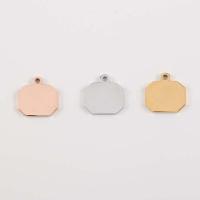 Stainless Steel Pendants, Square, DIY 