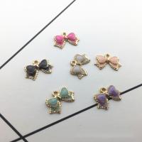 Zinc Alloy Enamel Pendants, gold color plated, DIY 