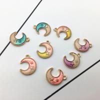 Zinc Alloy Enamel Pendants, gold color plated, DIY 