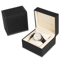 PU Leather Watch Box black 