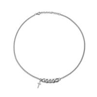 Collier de bijoux de titane, Acier titane, pour homme Environ 10.62 pouce, Vendu par brin