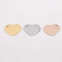 Stainless Steel Heart Pendants, DIY Approx 1.8mm 