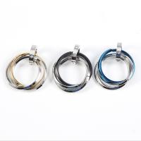 Stainless Steel Pendants, Round, fashion jewelry & DIY & Unisex 