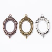 Zinc Alloy Pendant Cabochon Setting, fashion jewelry & DIY 