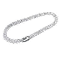 Collier de chaîne en acier de titane, plastique, transparent & normes différentes pour le choix & pour homme, Vendu par brin