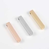 Stainless Steel Pendants, Rectangle, DIY Approx 2.9mm 