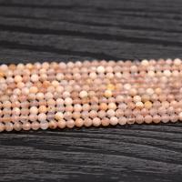 Sunstone Bead, Round, polished, DIY & faceted, orange 