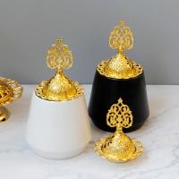 Buy Incense Holder and Burner in Bulk , Porcelain, with Zinc Alloy, plated, for home and office & durable 