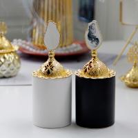 Buy Incense Holder and Burner in Bulk , Porcelain, with Zinc Alloy, plated, for home and office & durable 