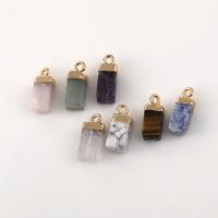 Gemstone Pendantifs en laiton, avec Pierre naturelle, bijoux de mode & DIY, plus de couleurs à choisir Vendu par PC