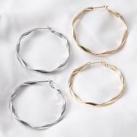 Brass Hoop Earring, fashion jewelry 43MM   3.2MM 