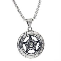 Pendentifs en titane, Acier titane, Roue, DIY & pour homme, couleur originale Vendu par PC