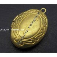 Brass Locket Pendants, plated Approx 2mm 