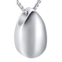 Stainless Steel Cinerary Casket Pendant, Teardrop, fashion jewelry & Unisex 