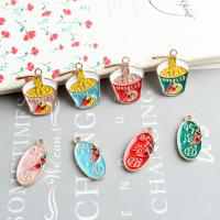 Zinc Alloy Enamel Pendants, with enamel, fashion jewelry & DIY 