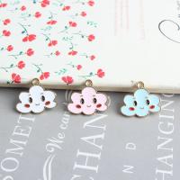 Zinc Alloy Enamel Pendants, with enamel, fashion jewelry & DIY 