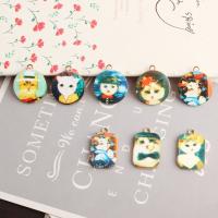 Zinc Alloy Enamel Pendants, with enamel, fashion jewelry & DIY 