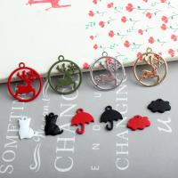 Zinc Alloy Enamel Pendants, with enamel, fashion jewelry & DIY 