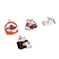 Zinc Alloy Enamel Pendants, with enamel, fashion jewelry & DIY 