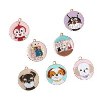 Zinc Alloy Enamel Pendants, with enamel, fashion jewelry & DIY 