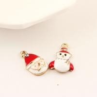 Zinc Alloy Enamel Pendants, with enamel, Christmas Design & fashion jewelry & DIY 