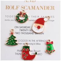 Zinc Alloy Enamel Pendants, with enamel, Christmas Design & fashion jewelry & DIY 