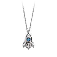 Collier de bijoux en argent , Argent sterling 925, avec 1.18 inch chaînes de rallonge, unisexe & autocollant époxyde Environ 15.74 pouce, Vendu par brin