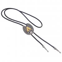 Zinklegierung Bolo Tie, mit Kunstleder, Modeschmuck & unisex, 43x50mm, 5SträngeStrang/Menge, verkauft von Menge