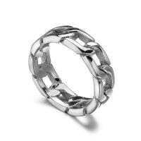 Anillo de dedo de acero Titanium de, Partículas de acero, chapado, diverso tamaño para la opción & para hombre, más colores para la opción, Vendido por UD