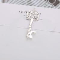 Zinc Alloy Key Pendants, plated, DIY 