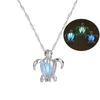 Luminated Necklace, Zinc Alloy, with Night-Light Stone, fashion jewelry nickel free, 45CM 